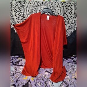 Women's Red Cardigan Sweater